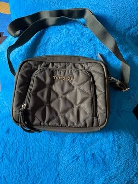 Tommy Hilfiger Quilted Olive Crossbody Bag